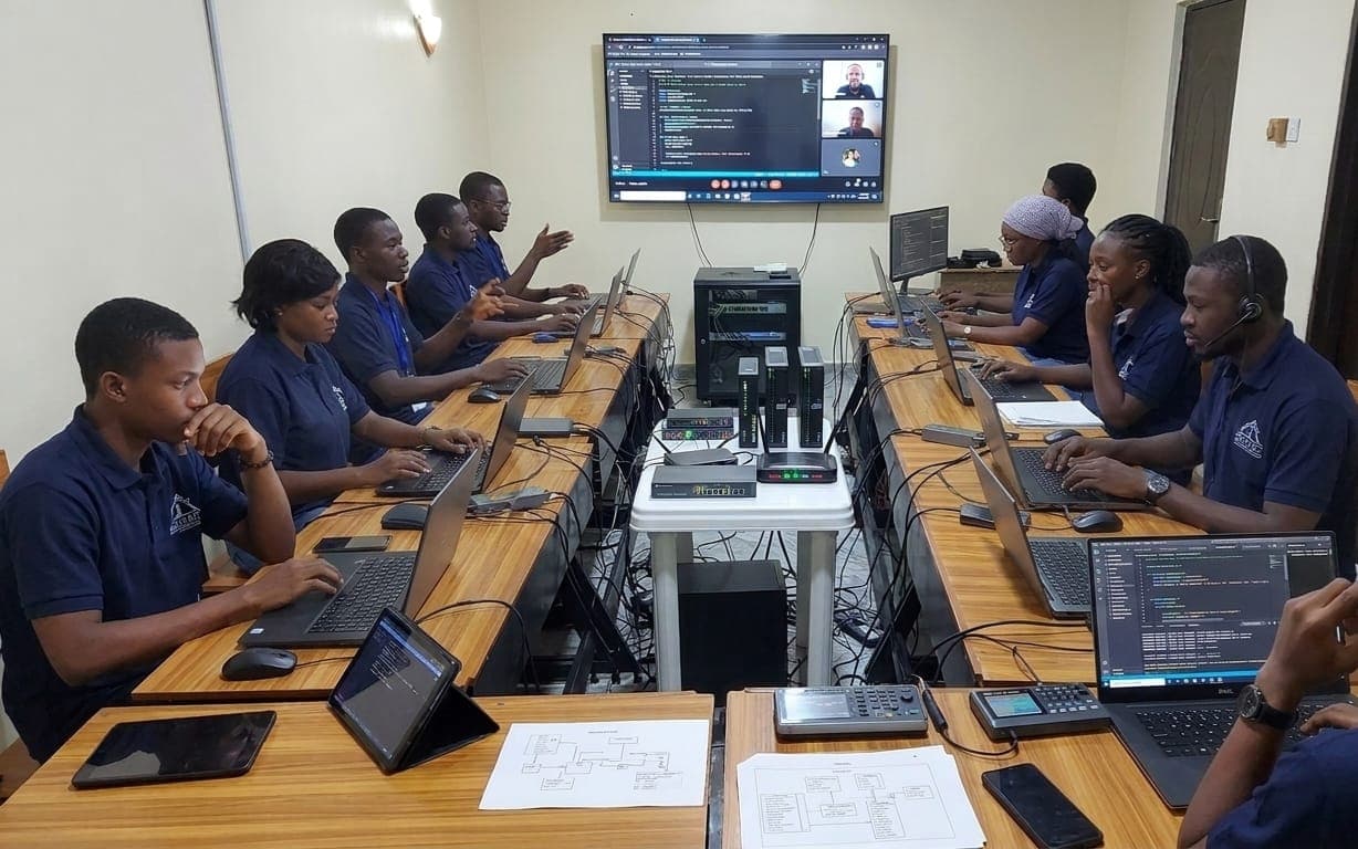 ICT students in the lab